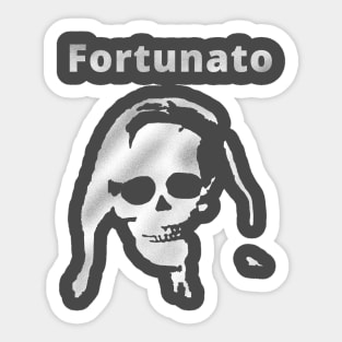 Madeline Usher promote Fortunato Sticker